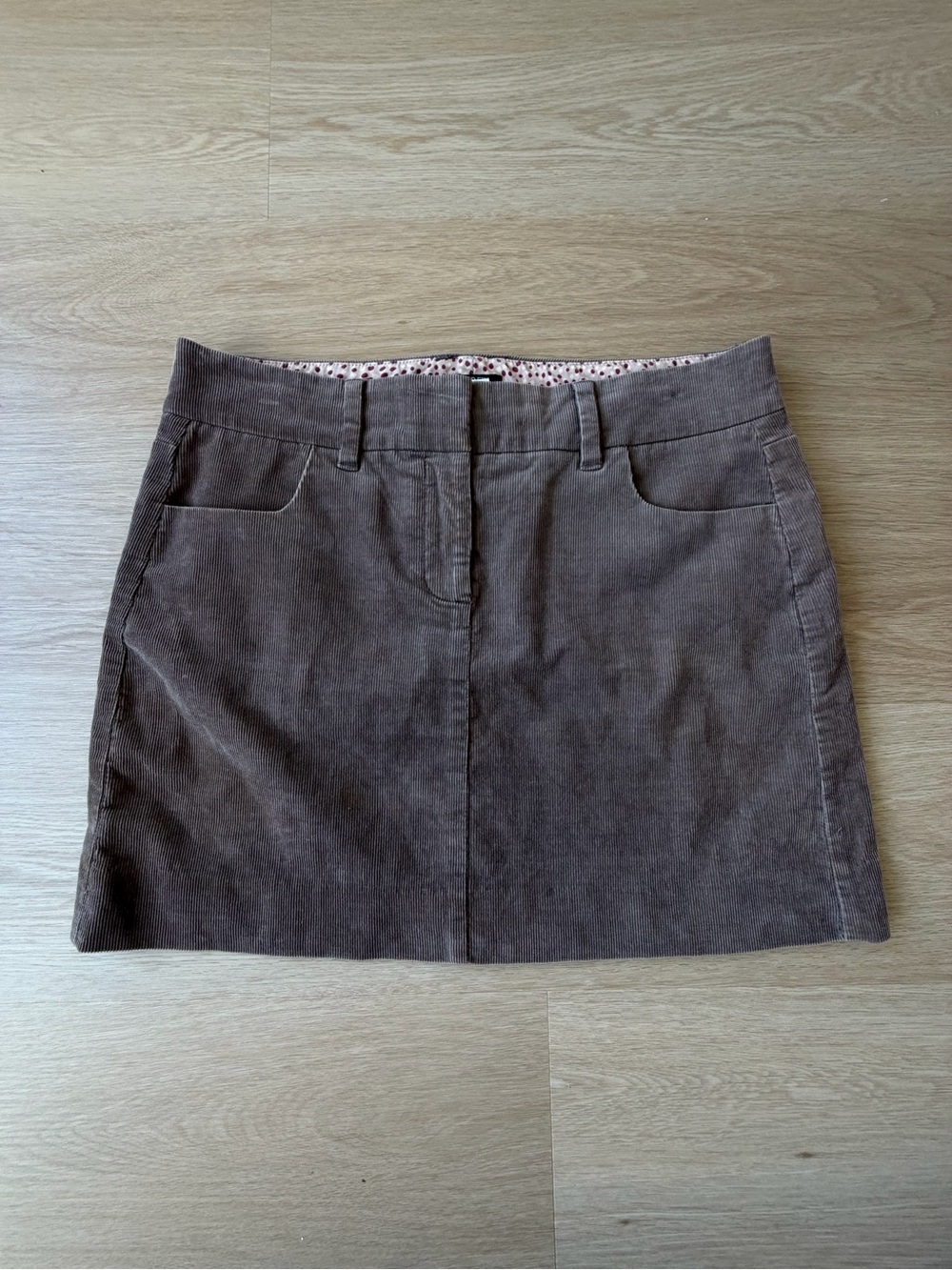 J. Crew Brown Corduroy Mini Skirt